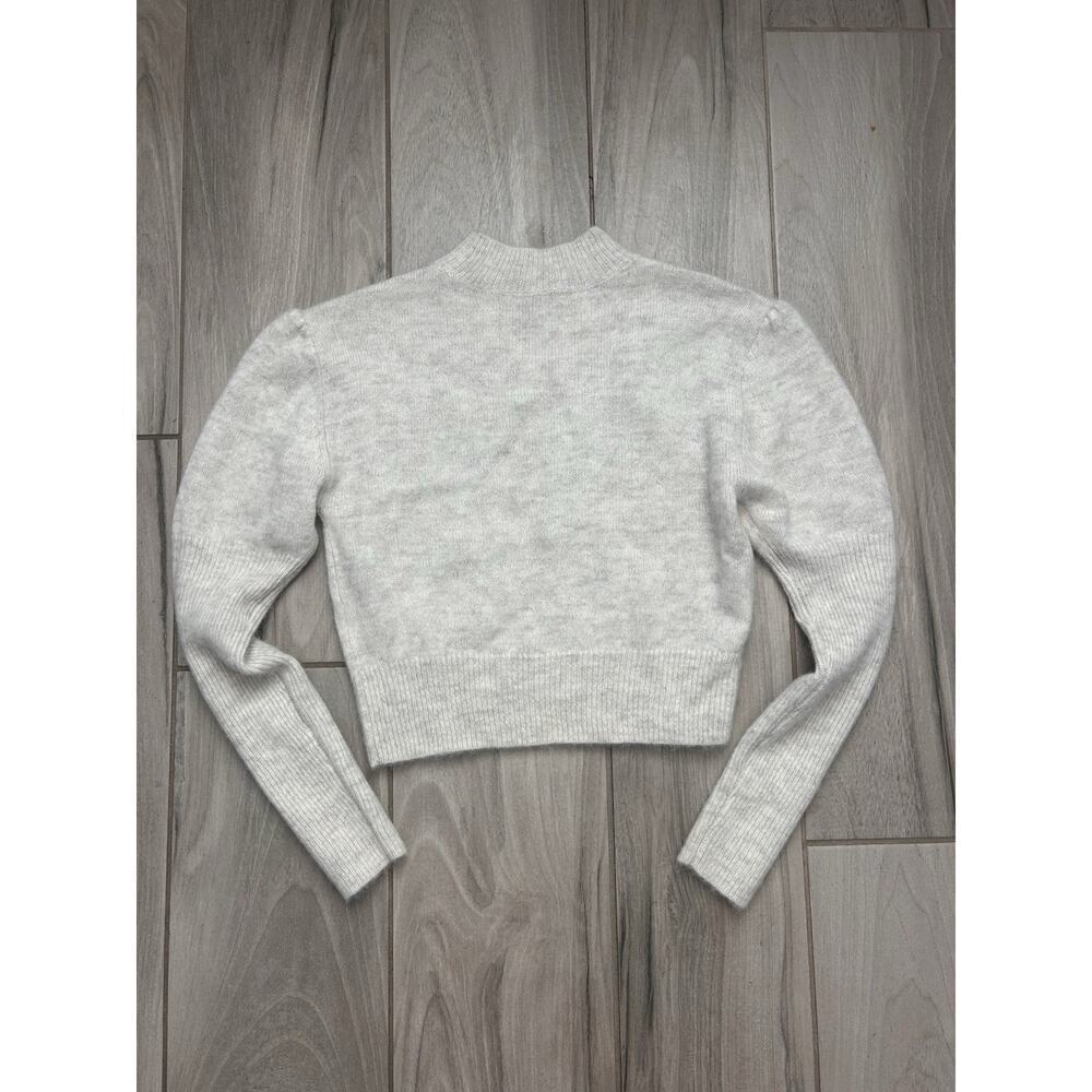 Madewell $118 Alpaca-Blend Mockneck Puff Sleeve Sweater Size S NT581 - Picture 6 of 6